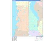 Palm Harbor Wall Map Color Cast Style 2022